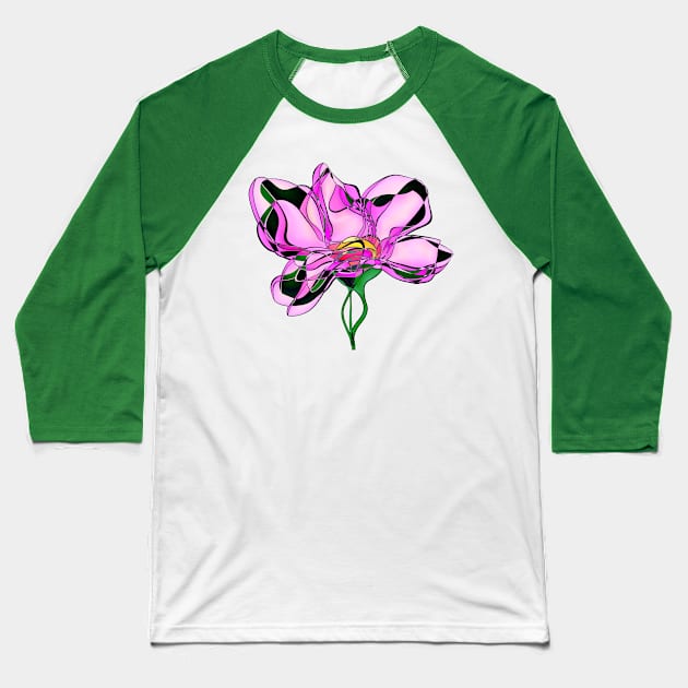 Flower Baseball T-Shirt by stefy